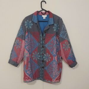 Vintage Anage Patchwork Coat Women's Size Large